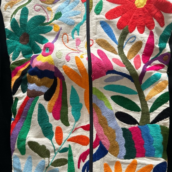 MARIA AMOR Tenango Light Jacket Black size M - Picture 5 of 6